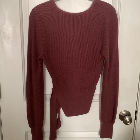 Express Faux Wrap Sweater - Picture 2 of 4
